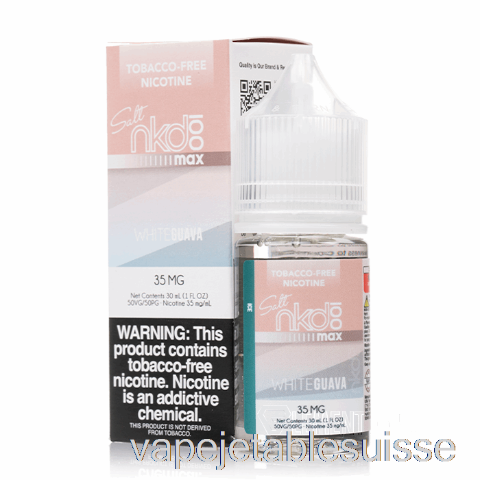 Vape Suisse Goyave Blanche Glacée - Sel Max Nu - 30ml 50mg